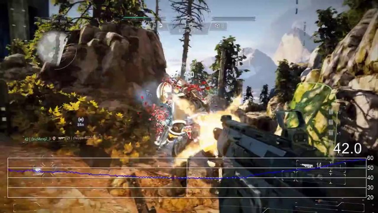 Killzone Shadow Fall : Multiplayer Frame-Rate Tests