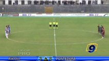 Ascoli - Pontedera 2-0 | Sintesi | Prima Divisione Gir.B 12^ Giornata