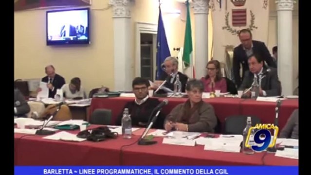 Barletta | Linee programmatiche, il commento della CGIL