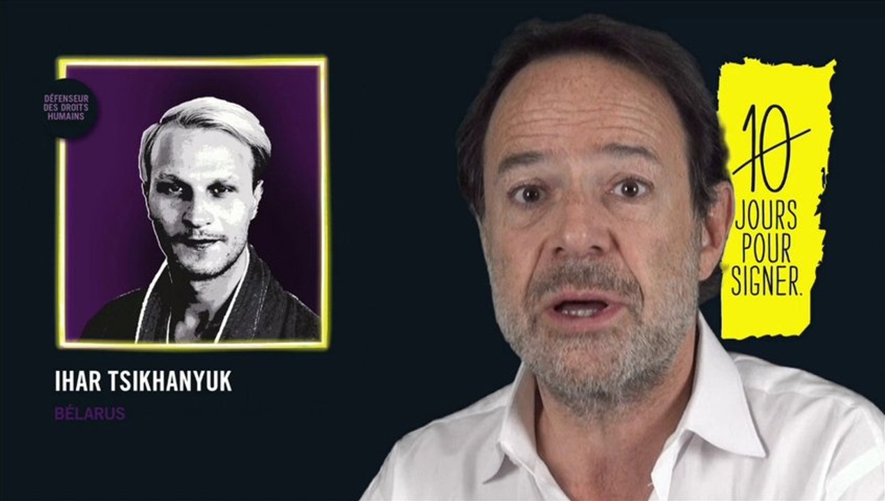 Marc Lévy soutient Ihar Tsikhanyuk