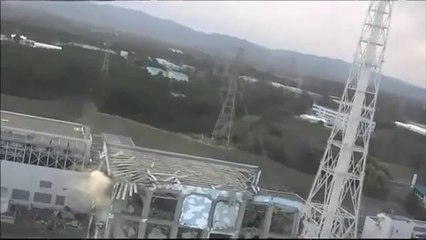 Fukushima nuclear plant - Two Flyovers shot in high definiti