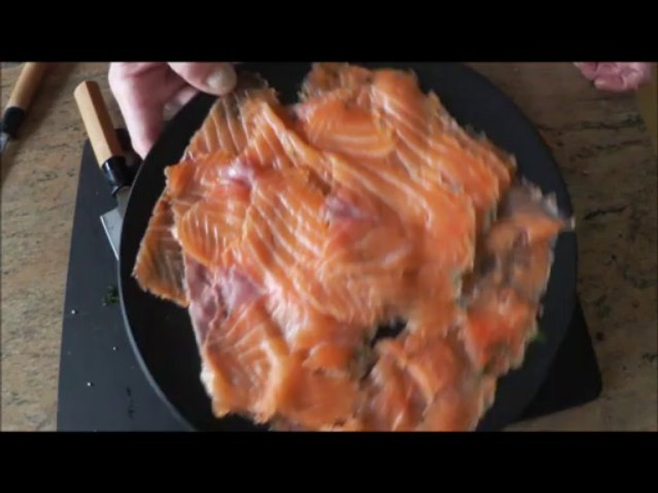 Gravlax de saumon