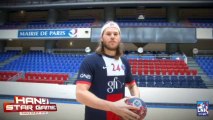 Hand Star Game - PSG Handball - Luc ABALO et Mikkel HANSEN - défi barre transversale