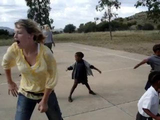 Africa - Asia Venture - AV Volunteers teaching games in South Africa