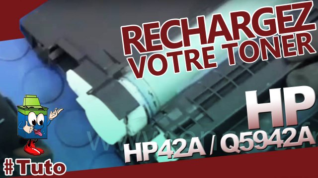 Comment recharger une cartouche toner HP HP42A / Q5942A