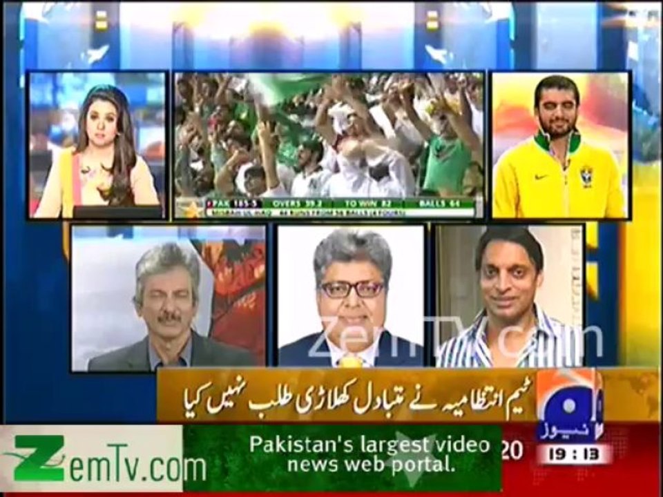 Shoaib Akhter Started Speaking Against Najam Sethi & See How GEO News Female Anchor Interrupted Him