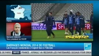 19/11/2013 Barrages Mondial 2014 de football - FRANCE 24