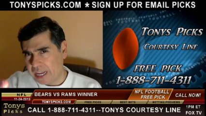 St Louis Rams vs. Chicago Bears Pick Prediction NFL Odds