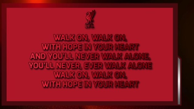 You'll never walk alone - Liverpool Edition - Lyrics