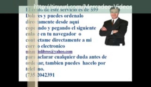 Mercadeo con videos 100% efectivo para Generar $$ Trafico a tu web