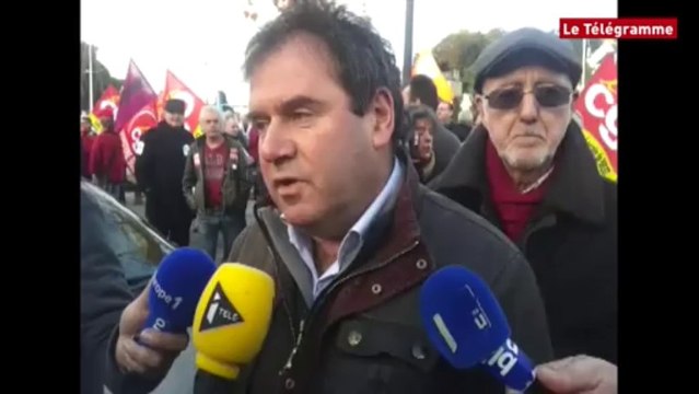 Troadec à Morlaix. Un seul mot d'ordre : l'emploi en Bretagne
