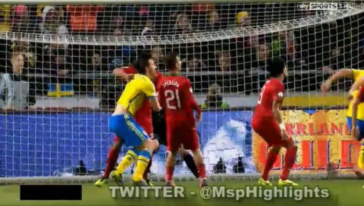 Sweden vs Portugal 1:1 Ibrahimovic
