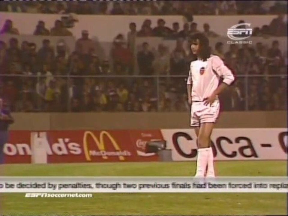 Valencia vs Arsenal 0-0, penalty shootout (14-5-1980)