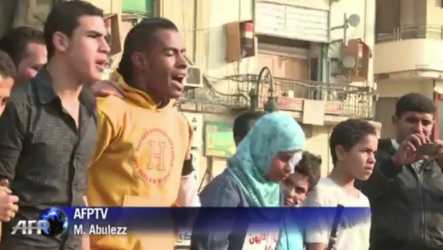 Hundreds in Egypt mark anniversary of army protests