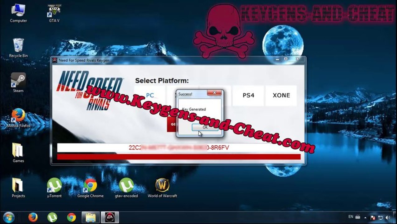 Need For Speed Rivals CD key Generator Serial Key Keygen