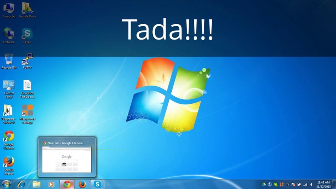 How to get the preview when you hover over an icon on the taskbar