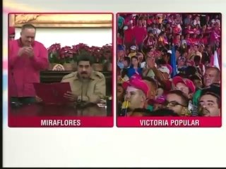 Nicolás Maduro recibe en Miraflores Ley Habilitante