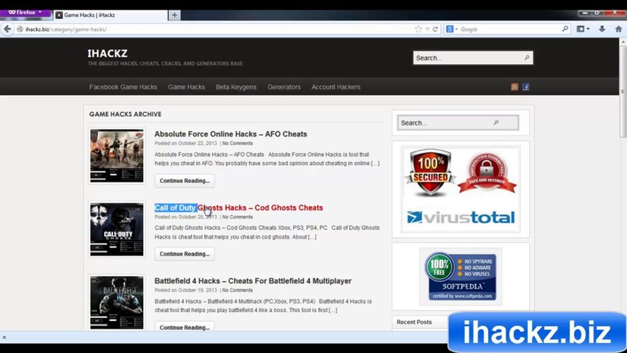 Call Of Duty Ghosts Hacks - COD Ghosts Multihack 2013 (Aimbot, Wallhack)