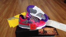 *lunettesshopfr.cn* Air Jordan 4 Chaussures Rose / Violet / 2013 du gris Femmes