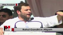 Rahul Gandhi in Aligarh explains about UPA Govt’s Land Acquisition Bill