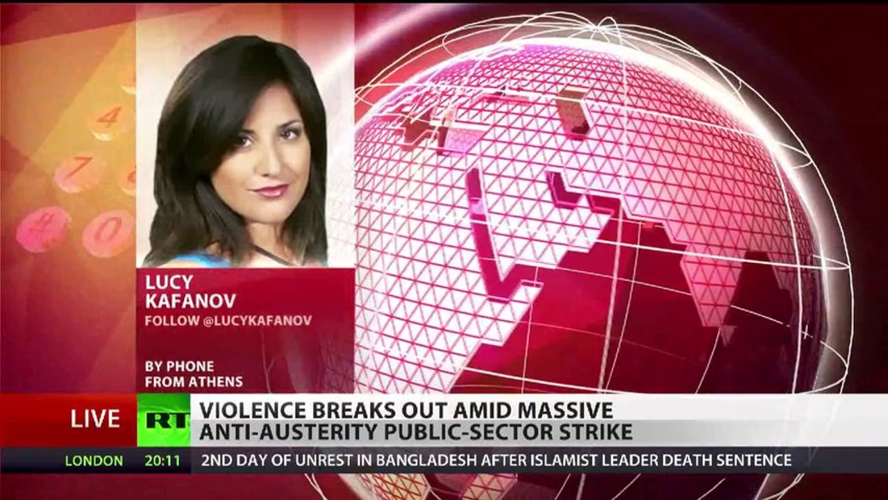 Striking Nation: Anarchists, riot police clash outside Athens