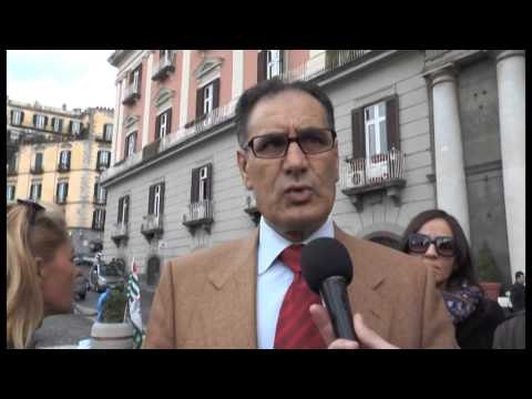 Napoli - La protesta delle forze dell'ordine (19.11.13)