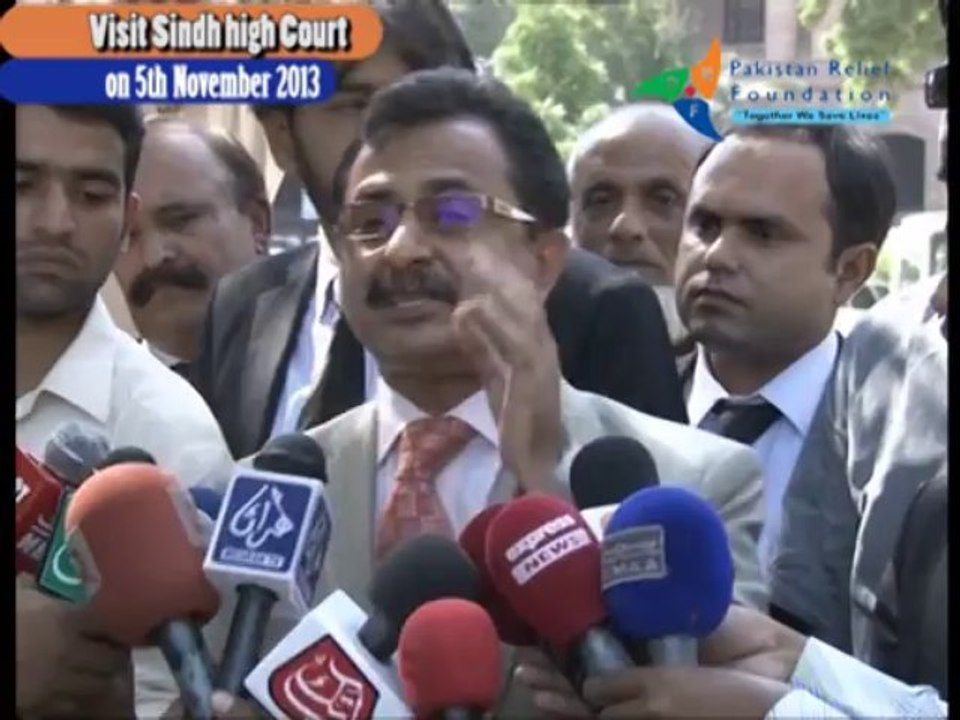Chairman PRF Haleem Adil Sheikh Visited Sindh High Court on 5.11.2013