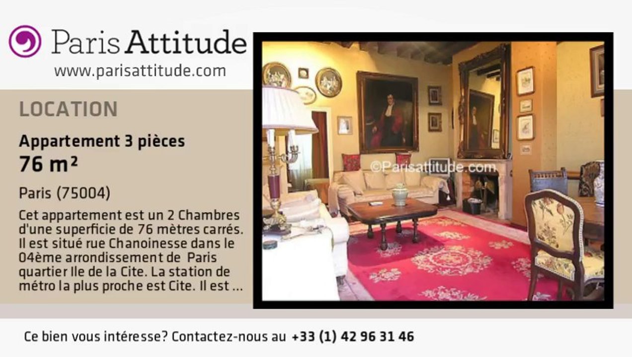 Appartement 2 Chambres à louer - Ile de la Cité, Paris - Ref. 2860