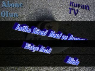 Fatiha Süresi Türkçe Meali Ve Arapças