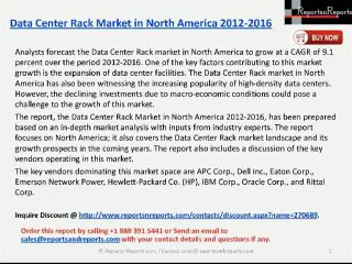 ReportsnReports: Data Center Rack Market in North America 2016