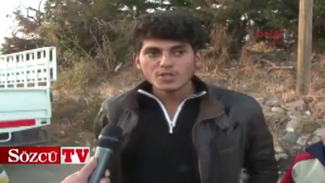 Gökten düşen buz kütlesi köylüleri korkuttu