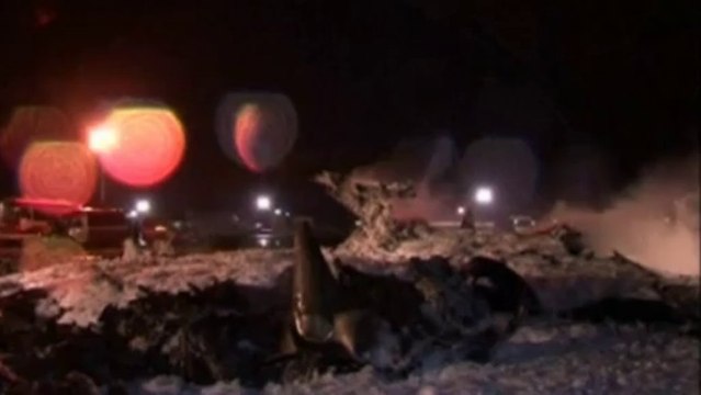 CCTV of moment Russian plane explodes in ball of fire