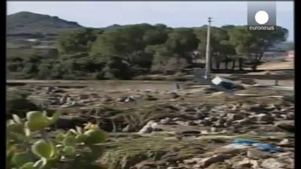 El paso del ciclón Cleopatra por la isla italiana de Cerdeña deja 20.000 afectados
