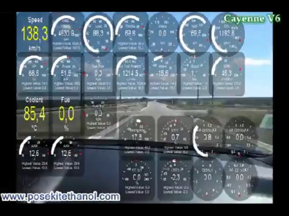 Essai après installation Kit éthanol: Analyse instantanée des informations du calculateur électronique ECU via OBD