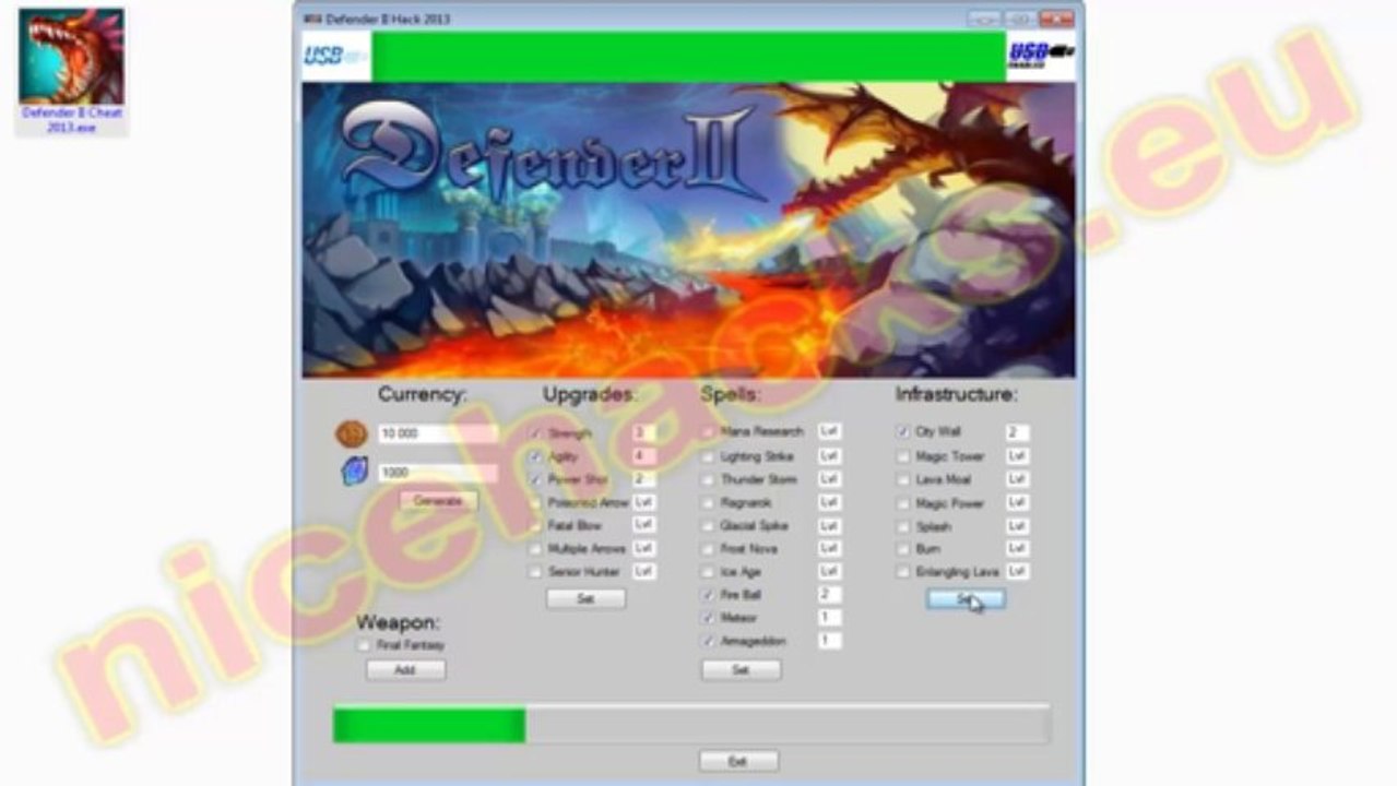 Defender II Cheat Generator 2013