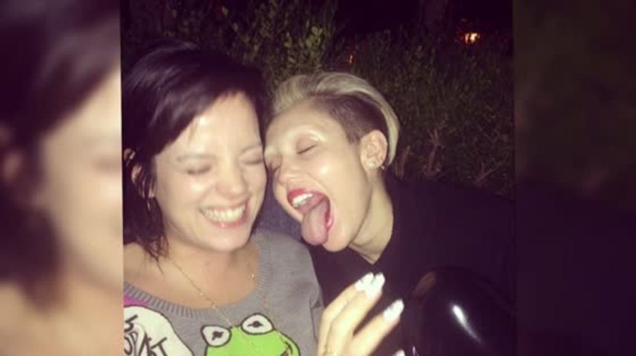 Lily Allen Hangs Out with Miley Cyrus Stateside