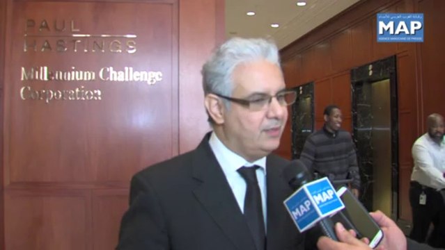 Propos du président du CESE Nizar Baraka sur la réussite du programme MCA-Maroc