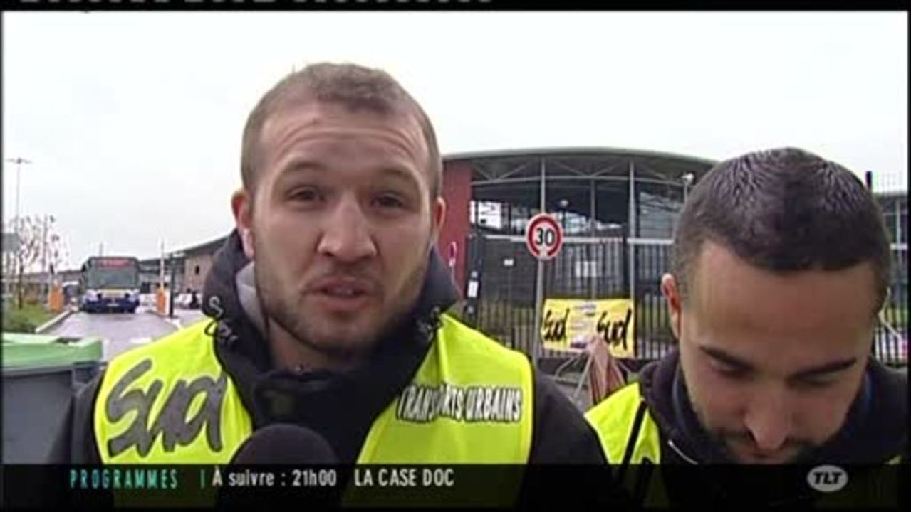 Blocage du dépôt de bus Tisséo de Langlade (Toulouse)