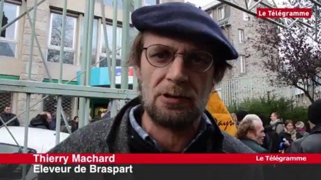 Saint-Brieuc. Manifestation des éleveurs d'ovins et caprins