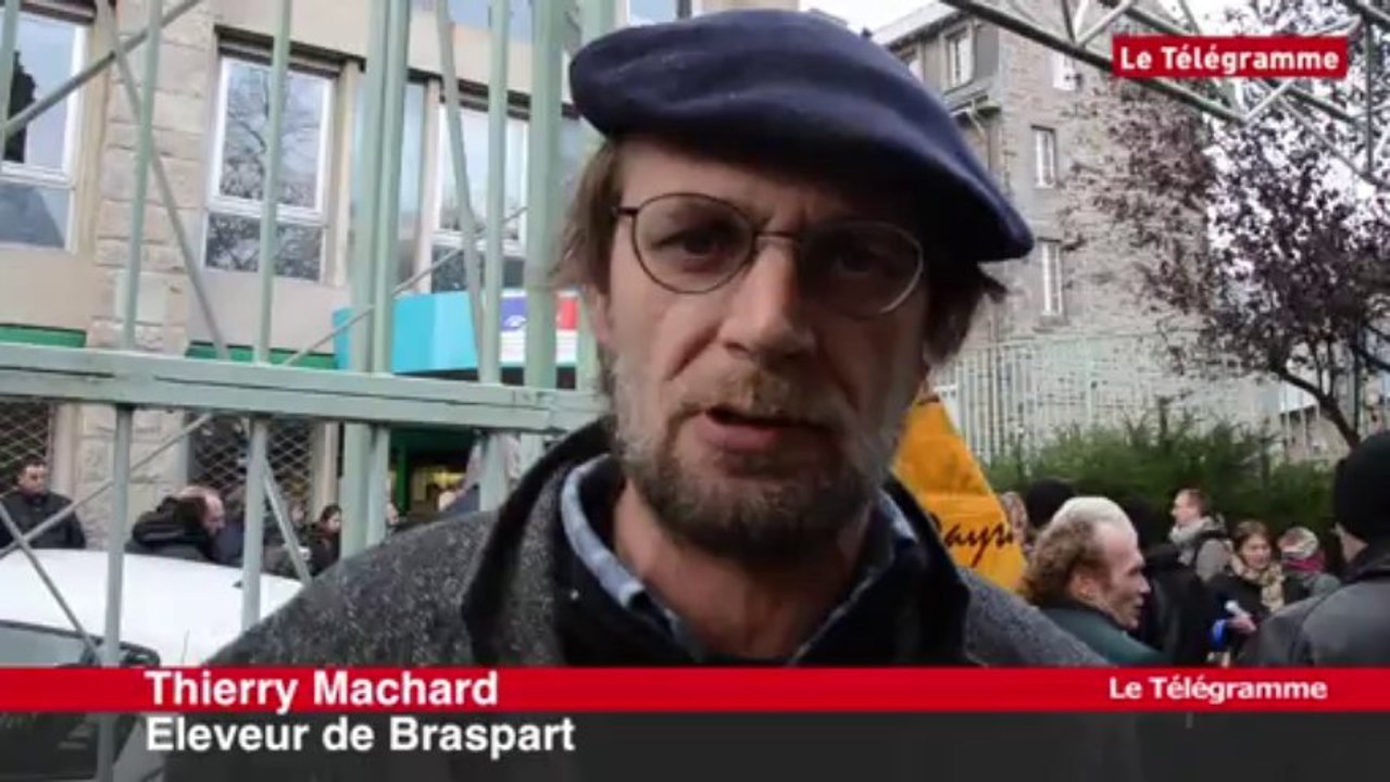 Saint-Brieuc. Manifestation des éleveurs d'ovins et caprins