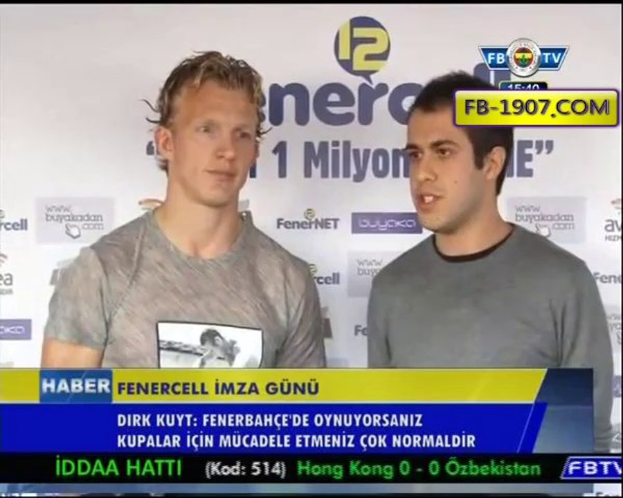 19 Kasım 2013 Fenercell İmza Günü Dirk Kuyt Röportajı