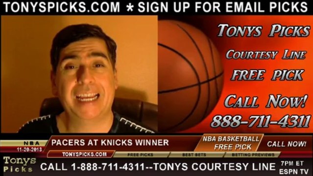 New York Knicks vs. Indiana Pacers Pick Prediction NBA Pro Basketball Odds