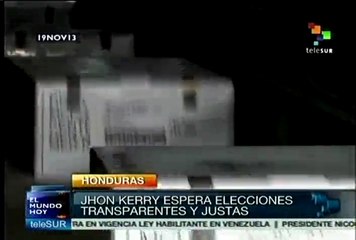 Suspicacia en EE.UU. y Europa en torno a las elecciones en Honduras