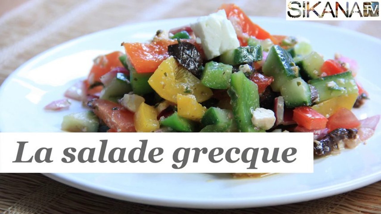 Salade grecque - greek salad - recette salade - HD