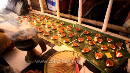 Worship with the light: Durga Puja pandal