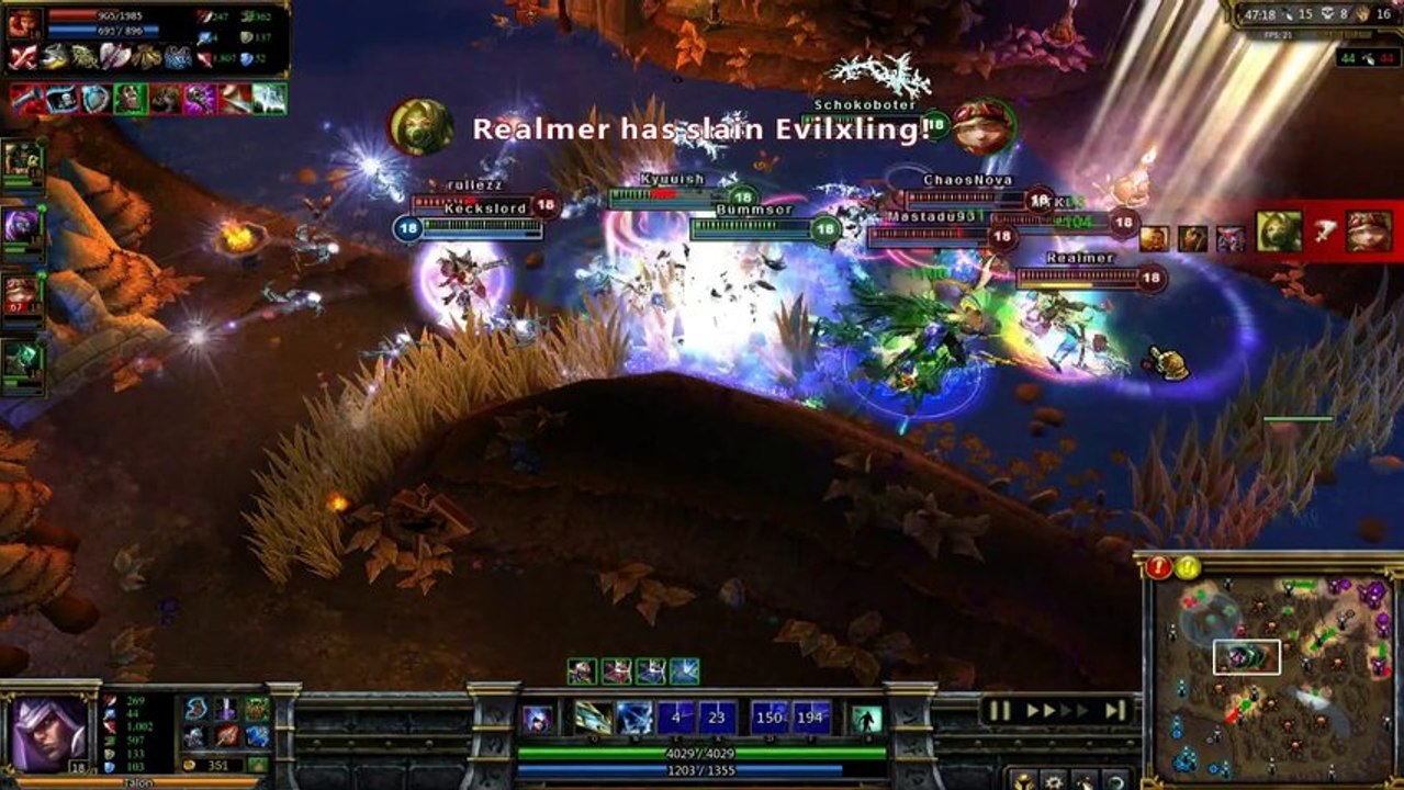 LoL -  Talon PENTA KILL!