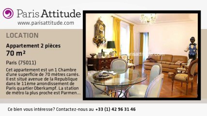 Appartement 1 Chambre à louer - Parmentier, Paris - Ref. 3935