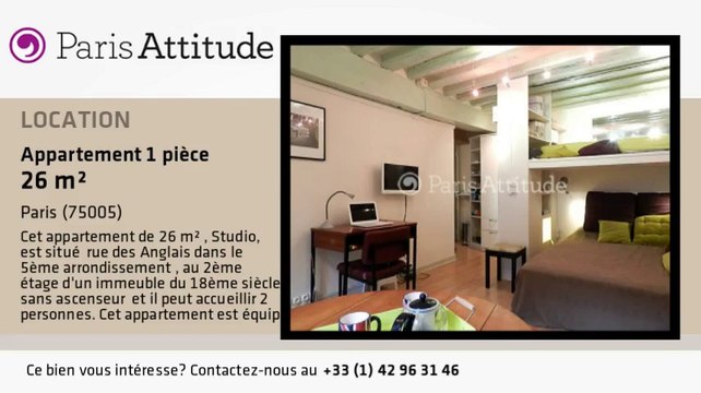Appartement Studio à louer - Quartier Latin/St Michel, Paris - Ref. 8723