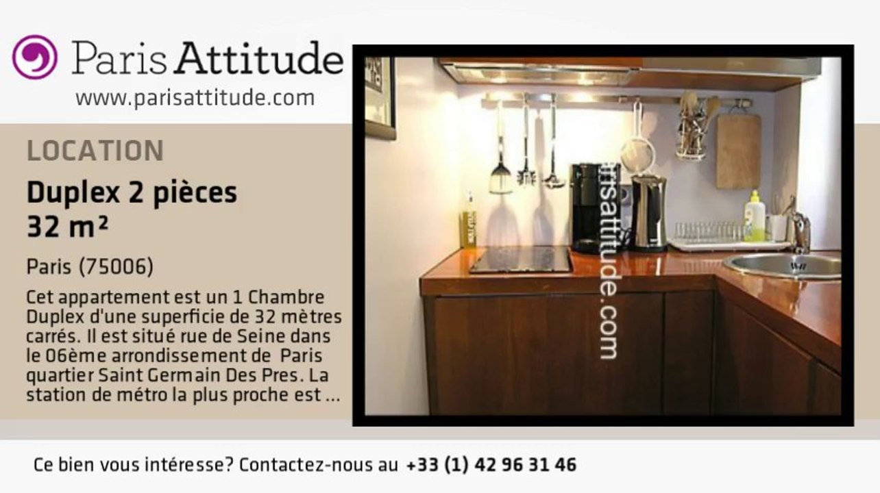 Duplex 1 Chambre à louer - St Germain, Paris - Ref. 3103