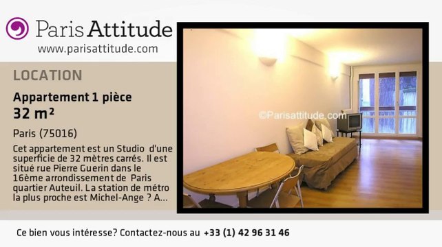 Appartement Studio à louer - Mirabeau, Paris - Ref. 4103